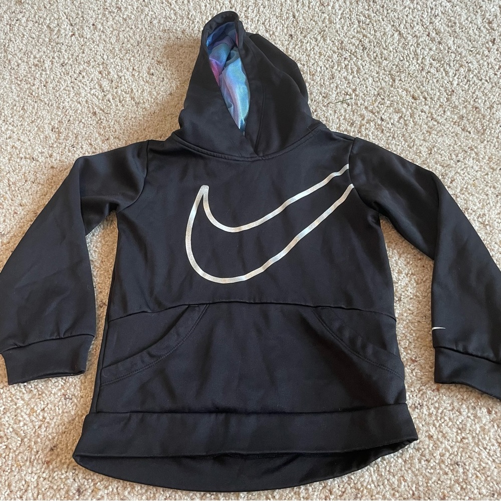 Nike girls hoodie size small / rainbow mesh inside of hood